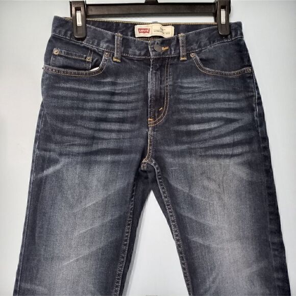 Levi's 541 Athletic Fit Jeans W27x L27 Dark Acid Wash Navy Blue - Picture 5 of 11